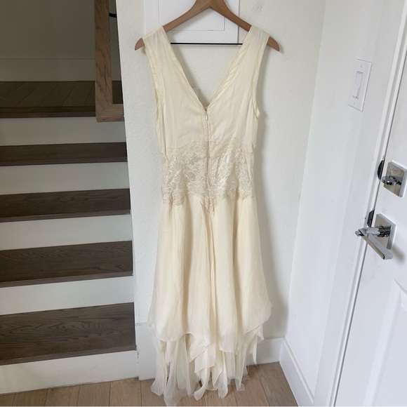 NWT Free People Nigel Preston Wunderlust Midi Dress in Cream - Picture 5 of 11